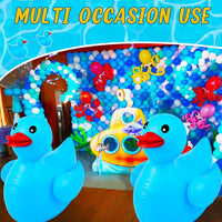 Hungdao 1 Pack 4 Feet Giant Inflatable Duck Pool Float - Blue / 1 - image 3
