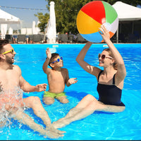 30 Pack Beach Balls Bulk, Inflatable Pool Beach Toys for Summer – Fun for Kids & Family - 12" Rainbow - image 3