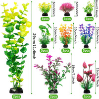 QUOZUO 25pcs Artificial Plant, Fish Tank Decorations Plants - image 2