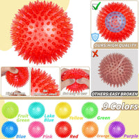 36 Pcs 2.5 in Squeaky Dog Toy Balls Spiky Dog Balls Chew Toy - 3.5in / Standard – 18 Pcs - image 3