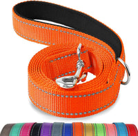 Joytale Reflective Dog Leash for Medium & Large Dogs - 6 ft Narrow / Orange