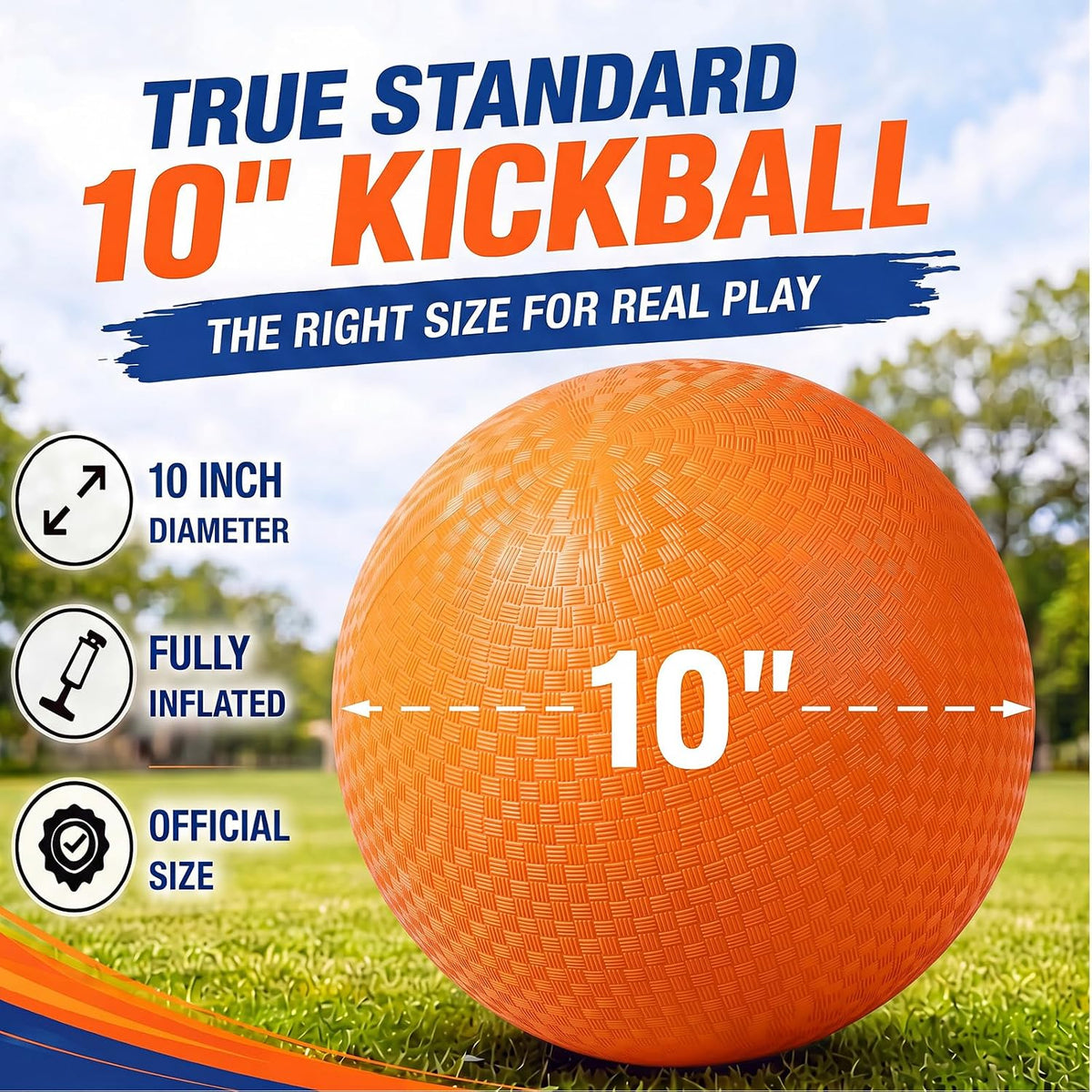Jenaai blue kickball set with 10 inch ball, rubber bases, cones, scoreboard and pump - view 15