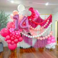 Pearl White Linking Balloons for Wedding Bride Shower Mermaid Party - Baby Pink / 10 inch - image 4