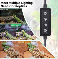 UVB Light for Reptiles with Dimming - Black / 6W-Balck - image 4