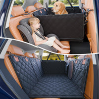 Convertible Back Seat Extender for Dogs - M / Black