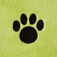 Bone Dry Pet Grooming Towel Collection Absorbent Microfiber X-Large - Embroidered Lettuce Green / 41x23.5" - image 4