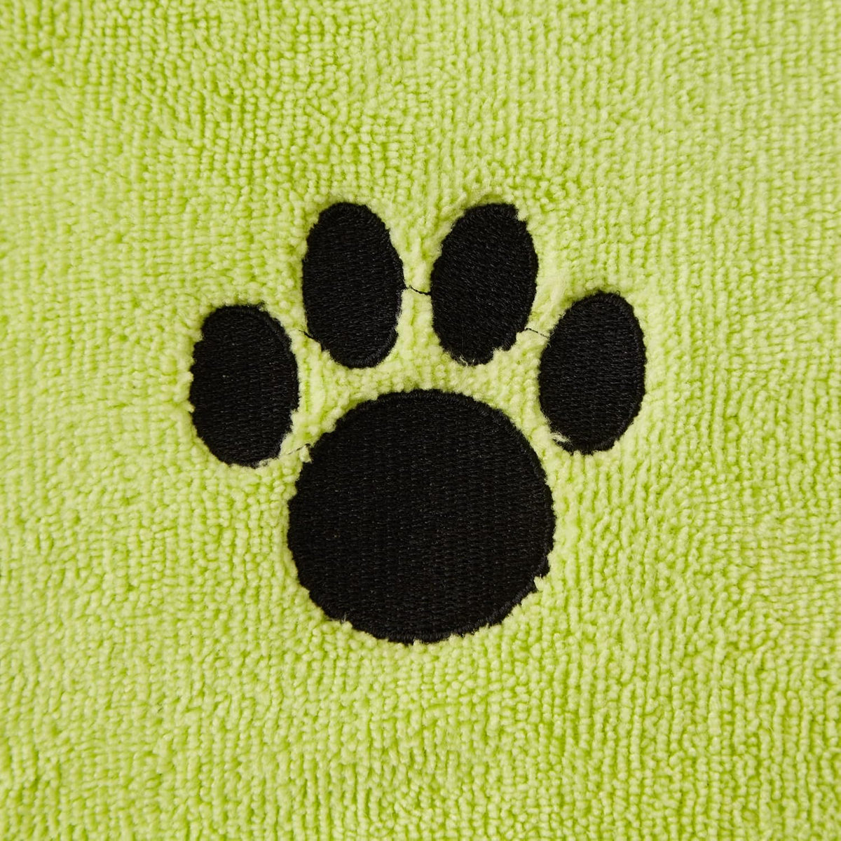 Bone Dry Pet Grooming Towel Collection Absorbent Microfiber X-Large - Embroidered Lettuce Green / 41x23.5" - image 4