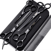 Gimars Titanium Coated Professional 6 in 1 4CR Stainless Steel Dog - 7inch Round Tip 6 in 1 Professional