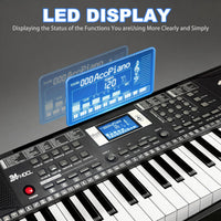 Kids Keyboard Piano, 61 Key Electronic Piano – Fun for Kids & Family - Black - image 3