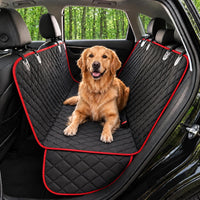 Dog Car Seat Cover for Back Seat, Dog Hammock for Car, SUV - Red / Standard 54"W- Sedans & Compact SUVs