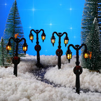 Mudder 12 Pcs Christmas Miniature Village Lamp Post Light - Artsy / 12 - image 2