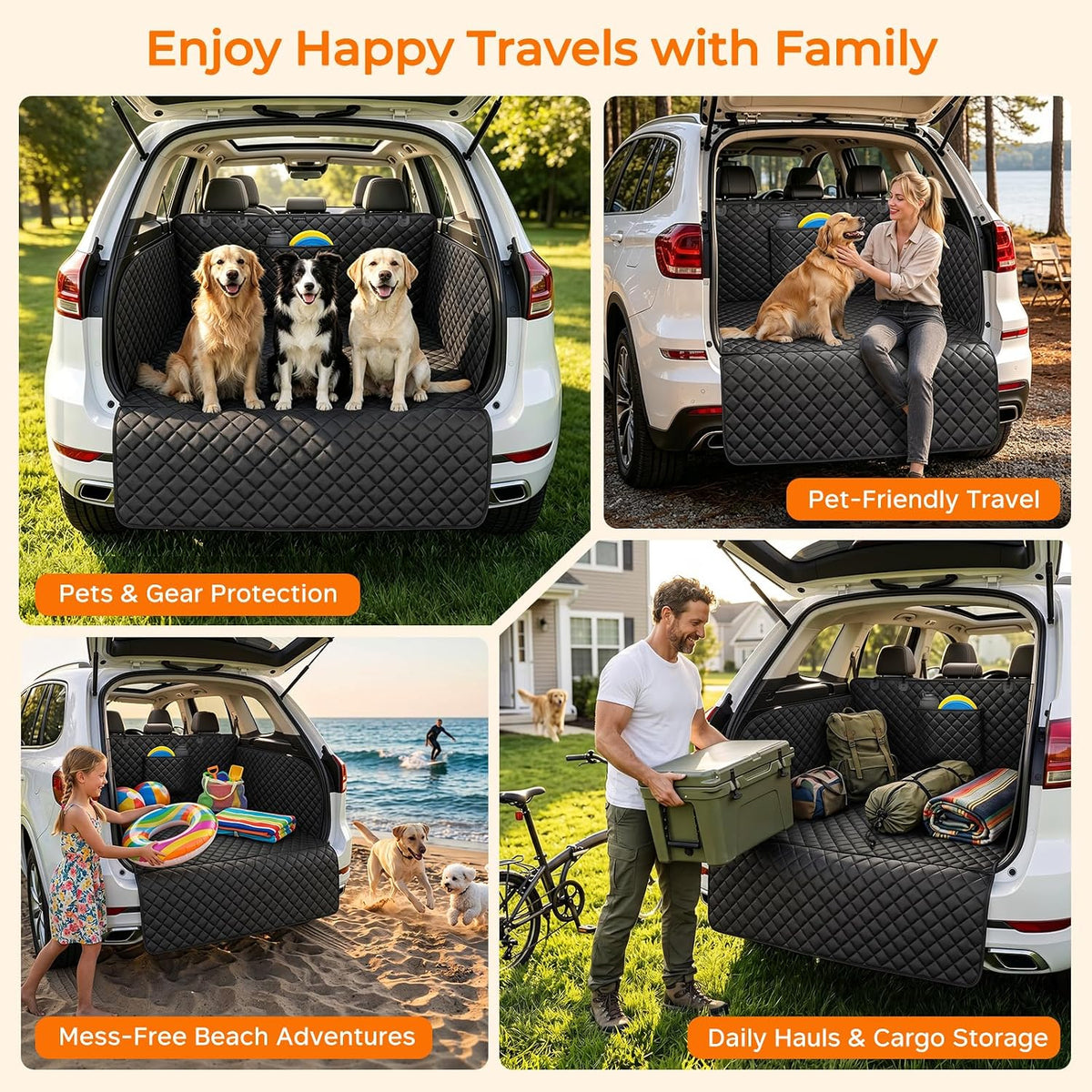 URPOWER SUV Cargo Liner for Dogs Pet Cargo Cover - Extra Large - image 4