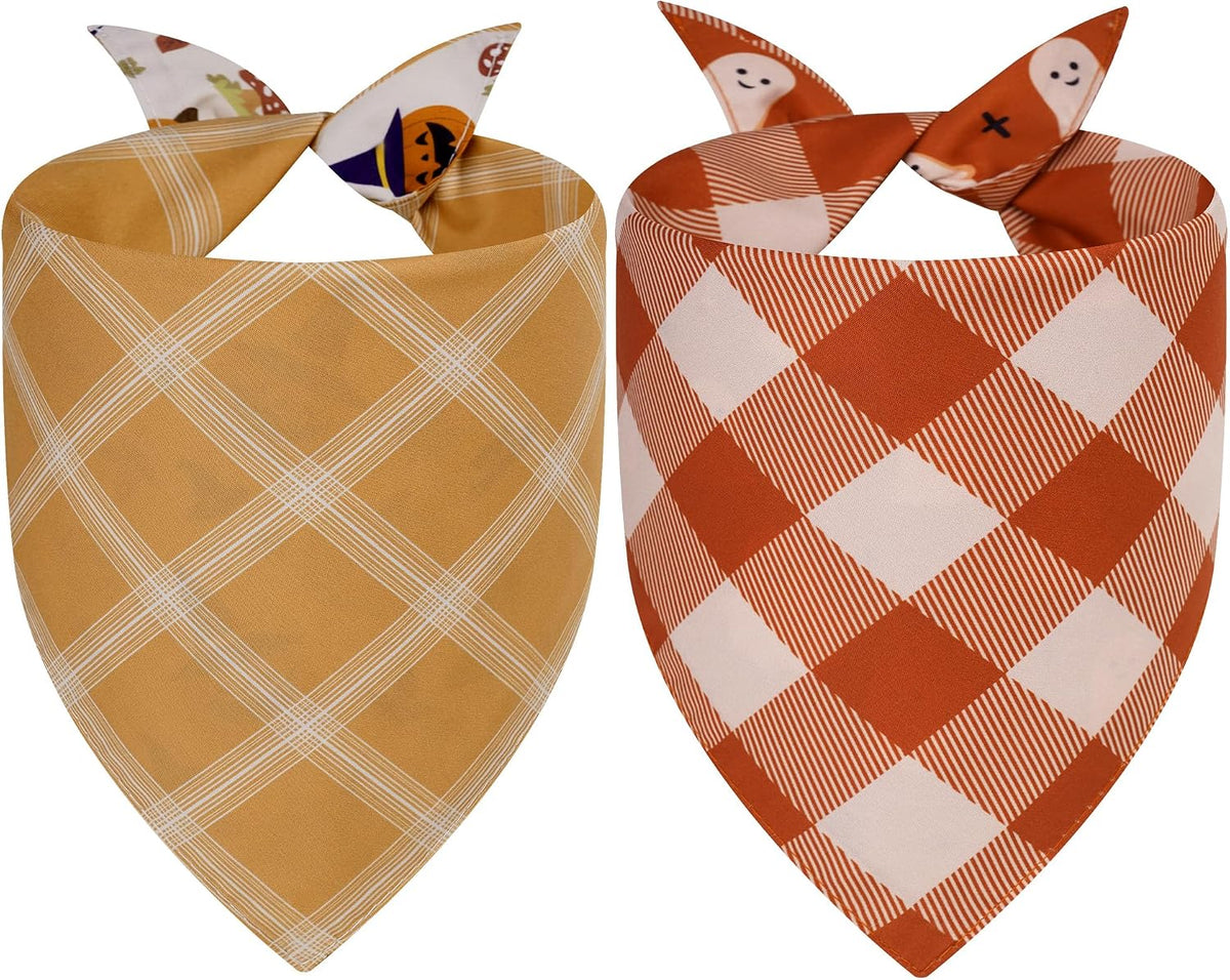 Halloween Dog Bandanas Large 2PCS - Hween-26-Mm Monster / X-Large - image 2