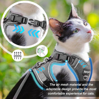 Cat Harness, Cat Harness and Leash for Walking - Light Grey / M(7-12lb) - image 2
