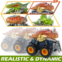 Oriate Friction Powered Dinosaur ATV Toy Cars for Children - Carnotaurus 4 - image 3