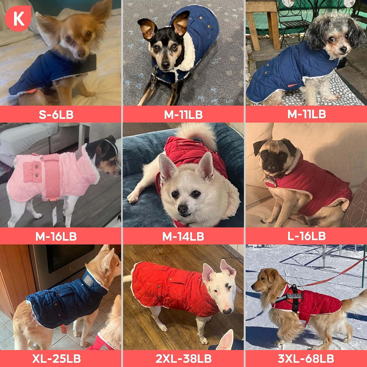 KYEESE Waterproof & Windproof Dog Coat for Small Dogs Puffer Jacket – Essentials for Dogs - XX-Large / Camouflage - image 3