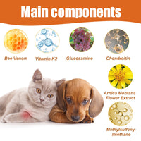 Pet Bee Venom Oil, Joint Care For Cats And Dogs Relieves Joint Pain For Pets Pet Care Water