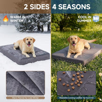 Waterproof Dog Crate Bed Pad - Dark Grey / 47"W x 29"L x 4"H - image 3