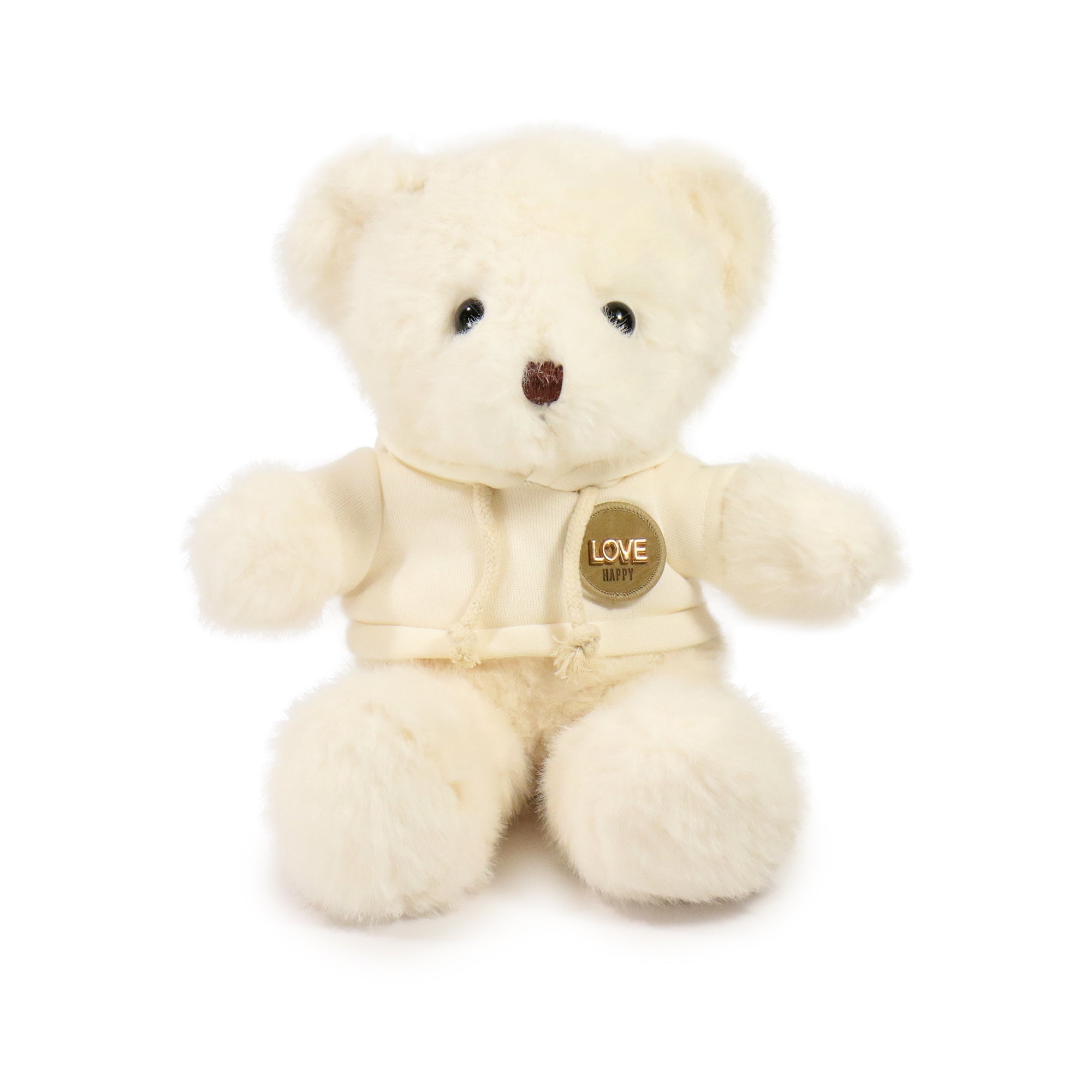 12-inch Fashionable Good Vibes Bear with Brown Hoodie