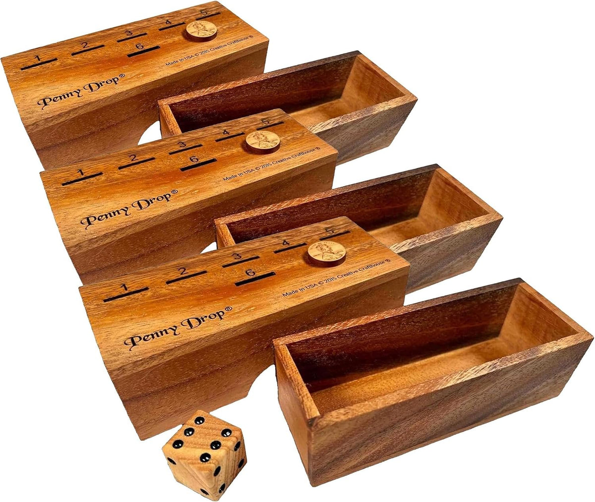 Creative Crafthouse Penny Drop Size Medium from Fun Family or bar Game – Fun for Kids & Family - Travel (Pack of 3)