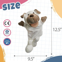 Easfan 12.5 inch plush puppy hand puppet with movable mouth and soft fur - view 40