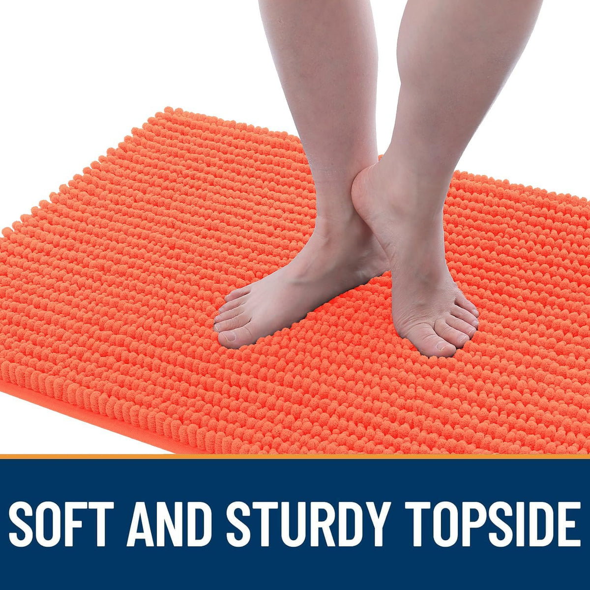 OLANLY Dog Door Mat for Muddy Paws 30x20 - 59" X 20" / Coral - image 3