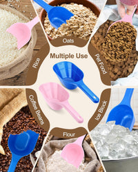 2 PACK Dog Food Scoop,1 Cup Capacity Pet Food Scoop For Dog and Cat – Essentials for Dogs - pink and blue - image 4
