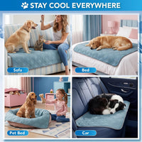 PetAmi Waterproof Dog Cooling Mat Pet Pad for Crate Couch Bed - Light Blue / X-Large (60x80) - image 4