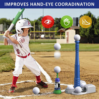 QDRAGON 2 in 1 T Ball Sets for kids Automatic Pitching Machine – Fun for Kids & Family - Blue - image 4