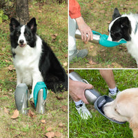 LumoLeaf Portable Dog Water Bottle 27 OZ - Green - image 2