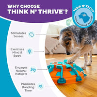 Outward Hound by Nina Ottosson Tower of Treats Level 4 Expert Dog Treat Puzzle for Enrichment, Orange