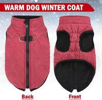 Winter Dog Vest Coat with Harness Built in – Essentials for Dogs - #1 Red - Matte / XL(Chest 21.5")-Regular - image 3