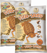 Zoo Med Vita-Sand in Sonoran White – Daily Care for Reptiles And Amphibians - 10 Pound (Pack of 2)