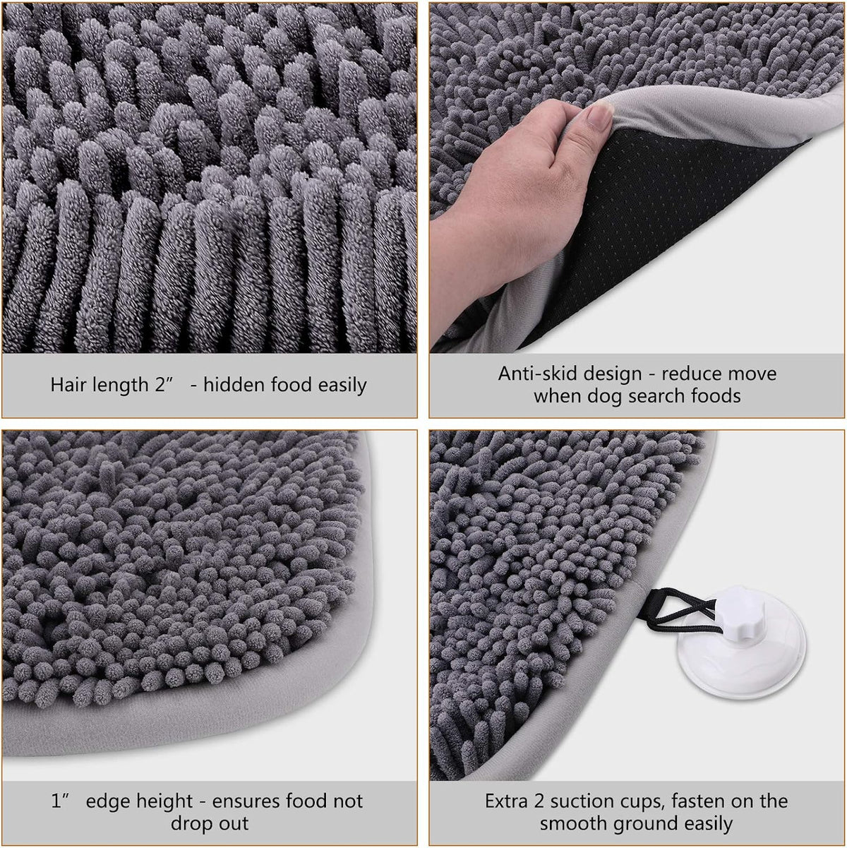 Snuffle Mat for Dogs, Interactive Puzzle Toys Feeding Games for Pets – Essentials for Dogs - 17'' x 21'' - image 2