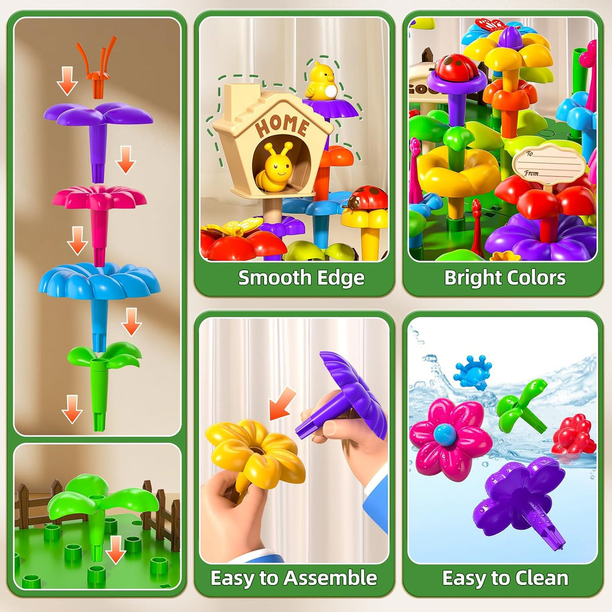 Garbo Star Girl Toys for 3 4 5 6 Year Old Girls Birthday Gift - 112PCS - image 4