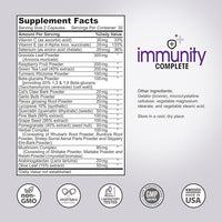 Immunity Complete - 20-in-1 Immune System Booster Formula with Cat's Claw, Quercetin, Vitamin C, and Olive Leaf Extract 60ct