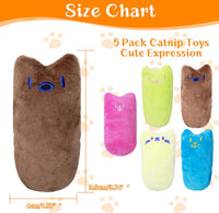 Seyezo Catnip Toys for Indoor Cats, Cat Toys for Cats, Vegetable - 5 pack-Multi Color - image 3