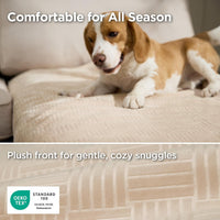 Bedsure Waterproof Couch Cover for Sofa and Dogs Quick Drying - 52x82 inch / Sandy Tan - image 3