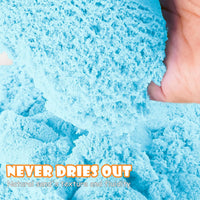 NiToy FlexiSand Toy Sand 2.2Lbs Moldable Sensory Sand for Kids - Light Blue - image 2