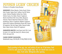 Weruva Cats in The Kitchen, Pumpkin Lickin' Chicken with Chicken Breast in Pumpkin Soup Cat Food, 3oz Pouch (Pack of 12)