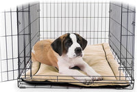 K9 Ballistics Tough Ripstop Dog Crate Pad - Durable & Machine Washable with Non-Skid Bottom and 120-Day Warranty, Fits 42" Wire Crates - Large, Sandstone
