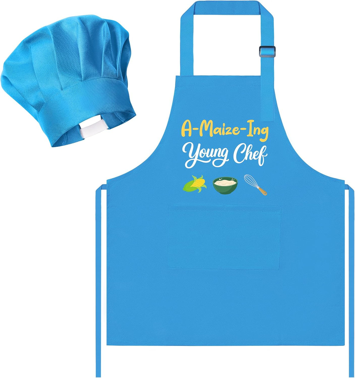 R HORSE Kid Apron and Chef Hat Set - A-maize-ing Young Chef
