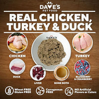Dave's Pet Food Glucosamine Chondroitin for Dogs, Hip and Joint Support, Gluten-Free, Wet Senior Dog Food, 13.2 oz (Case of 12)