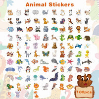 Stickers for Kids, Water Bottle Scrapbook Stickers for Toddlers - Animal - image 2