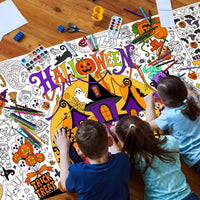 Halloween Activity Poster, Halloween Tablecloth for Kids - Halloween - image 3