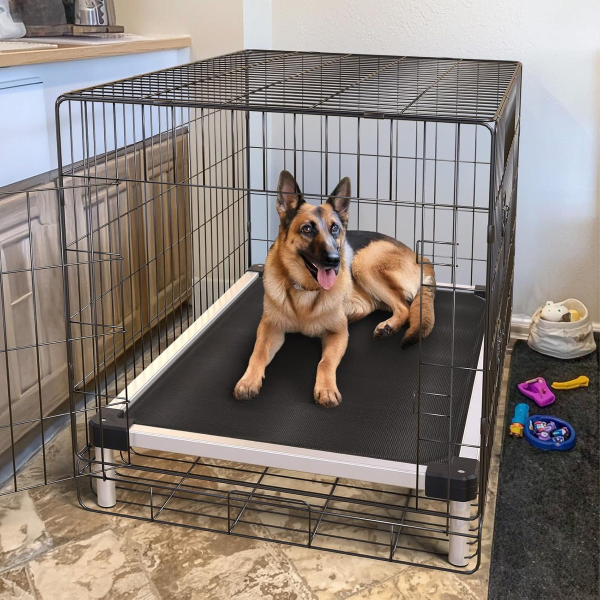 FXW TitanNest Cooling Chew-Proof Elevated Dog Bed for Medium Dogs – Essentials for Dogs - Standard Dog Bed / Large Dog (47.0"L x 29.0"W x 7.3"H) - image 3