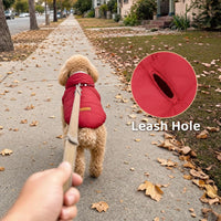 Vecomfy Warm Dog Coats with Hoodie - Small / Red - image 2