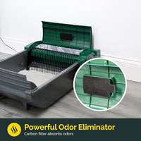 Pet Zone Smart Scoop Litter Box Value Pack, Self Cleaning, Hands-Free Large Litter Box, Easy to Clean