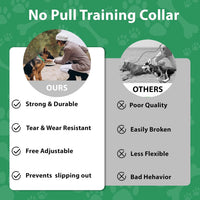 Martingale Dog Collar, Adjustable No Buckle Slip Collar, XS - A2-Turquoise / Medium(Length:15-21'', Width:1'') - image 4