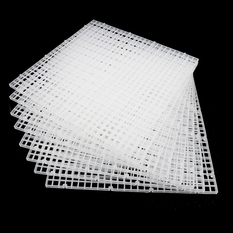 Aquarium Fish Tank Bottom Isolation 8 Pcs, Plastic Egg Crate – Essentials for Fish - L 8pcs